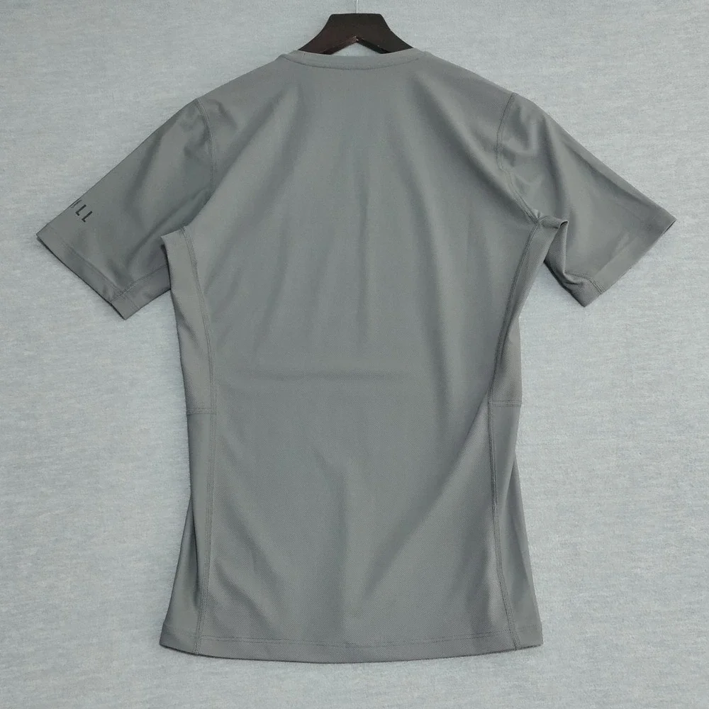 No Bull Men's Compression Shirt Men's Large Dark Grey Gym Workout Muscle Tee NWT